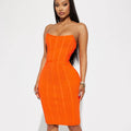 European and american cross-border new tube top sexy slim bandage dress elegant elegant name slow party party party dress